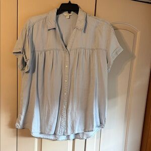 Terra & Sky Light Blue Button Down Shirt